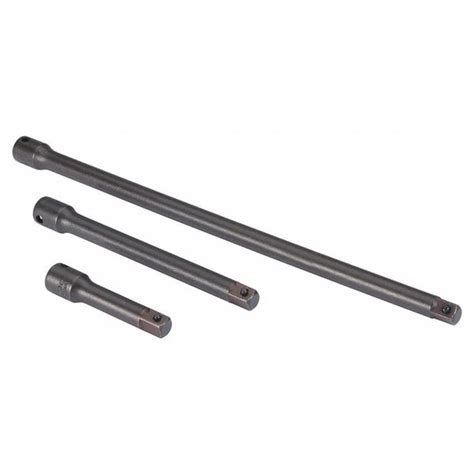 PROTO 3/8" Drive Impact Socket Extension Set, SAE, Metric, 3 pcs, Black ...