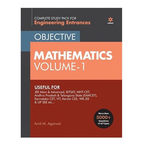 Arihant Objective Mathematics -Vol 1 For Engineering Entrances (English ...