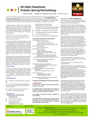 Eight Disciplines Problem Solving PDF 的图像结果