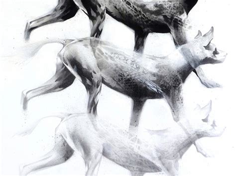 Li-Hill, Constellations, (Wild Dog – Lycaon pictus), Graphite and ...