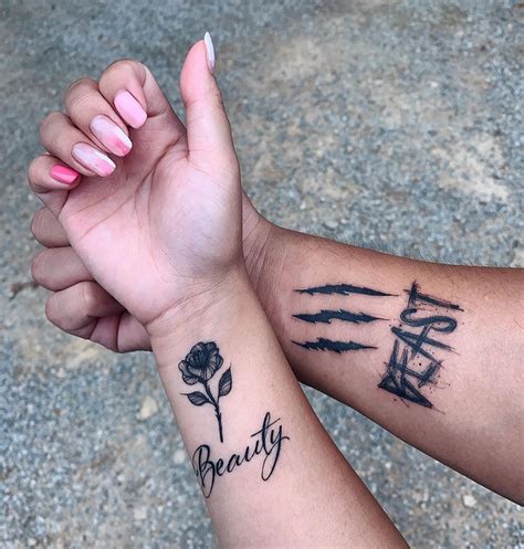 Matching Tattoos For Black Couples - Forearm Tattoo Ideas