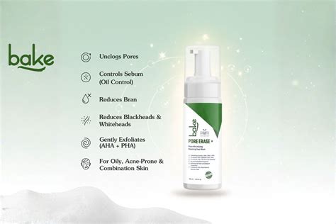 BAKE Pore Erase Foaming Face Wash: The Ultimate Solution for Clear, Oi