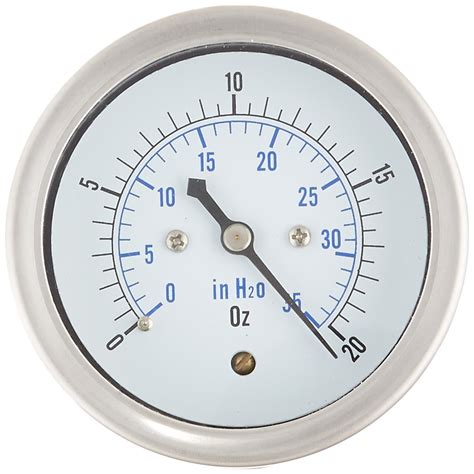 PIC Gauges LP2-SB-254-20X35 Center Back Mount Dry Non-Fillable Low ...