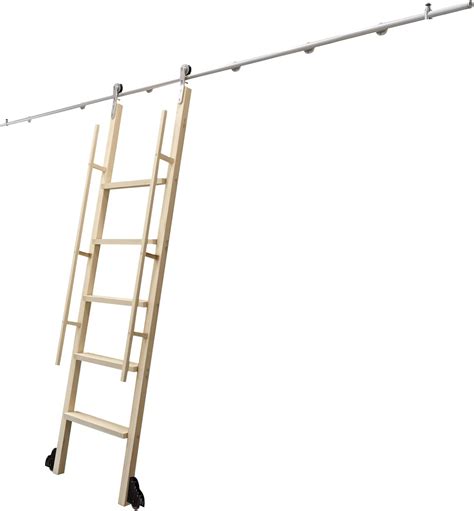 Rolling Ladder Hardware Library Sliding Ladder Hardware Kit,10ft LT60 ...