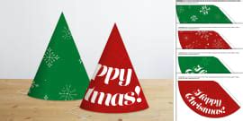 Christmas Party Hats to Make | Primary Resources - Twinkl