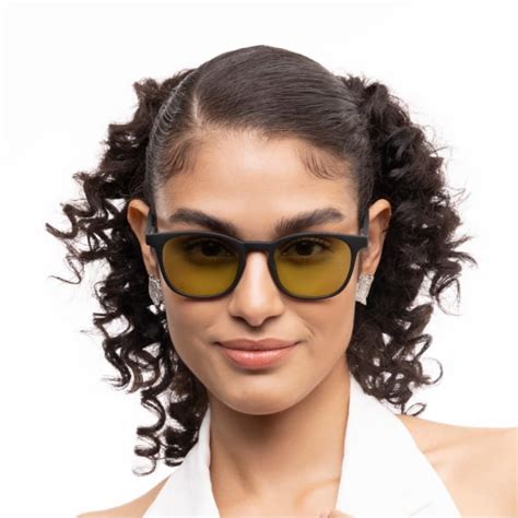 Black Brown Full Rim WayfarerLenskart HUSTLR VC S15999-C1 Sunglasses at ...