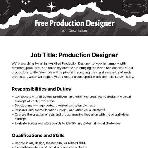 What Is The Job Of A Production Designer at Marvin Wolbert blog