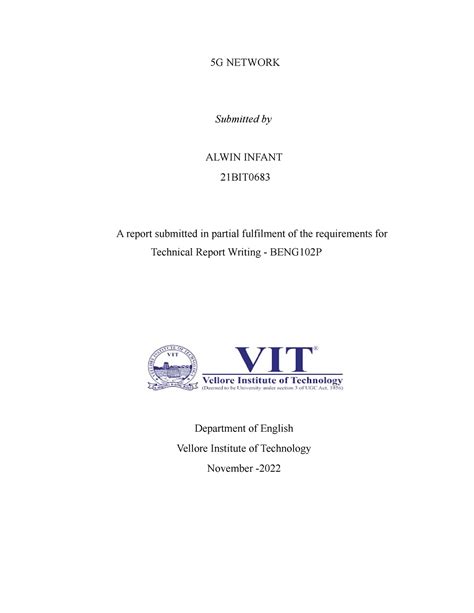 Alwin - 5G NETWORK Submitted by ALWIN INFANT 21BIT A report submitted ...