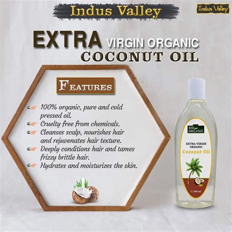Indus Valley Bio Organic Extra Virgin Coconut Oil, 200 ml Price, Uses ...