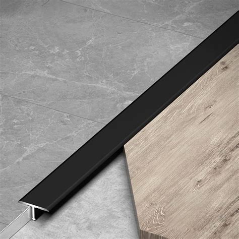 Doorway Uneven Floor Transition Strip, Black Floor Transition Strip T ...