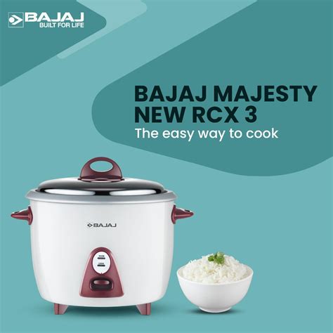 Bajaj RICE COOKERS NEW RCX 3 – swag Workstore