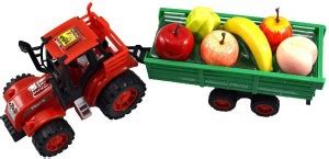 Vasoya Enterprise Super Power Tractor with Real Looking Fruits Trolley ...