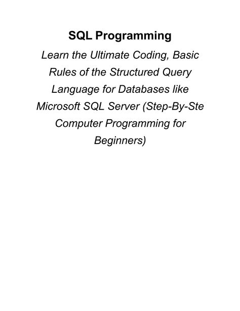Image result for SQL Coding Language Database Example