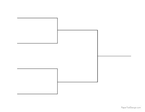 Tournament Bracket Templates - Single Elimination - Paper Trail Design