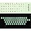 CaseBuy 2PCS Pack Universal English Keyboard Stickers Glow in The Dark ...