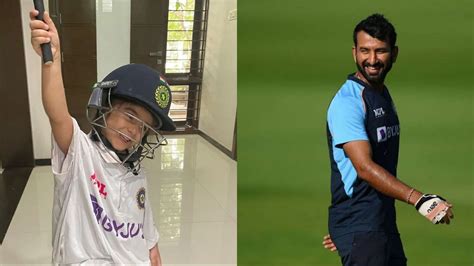 IND vs NZ 2021: "Little one dressed up like Dad" - Cheteshwar Pujara ...
