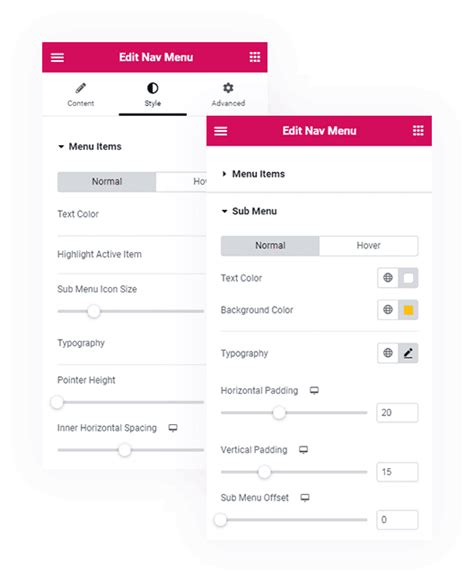 Image result for How to Put Secondary Menu Using Elementor