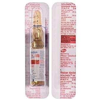 Dolonex IM 40mg/2ml - Ampoule of 2 ml Injection : Amazon.in: Health ...