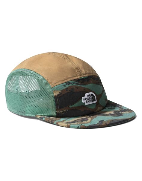 The North Face Class V Camp Hat Deep Grass Green Paint Camo Print ...