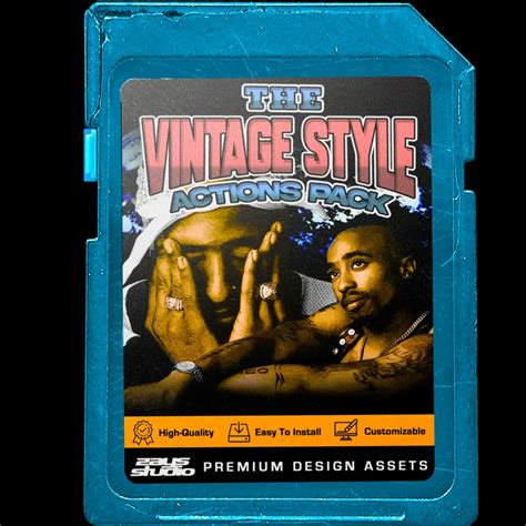 The Vintage Style Actions Pack - Zay's Studio