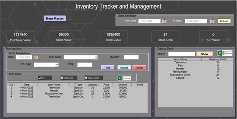 Image result for Microsoft Excel Inventory Tutorial