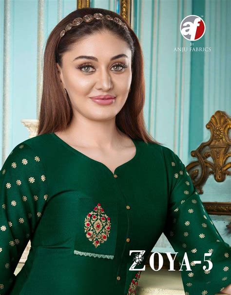 ZOYA VOL-5 BY ANJU FABRICS 2221 TO 2228 SERIES DESIGNER STYLISH FANCY ...