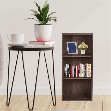 Kuber Industries Book Shelf|Wooden 4 Shelves Engineered Bookshelf ...