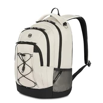Buy SwissGear 1186 Travel Gear Lightweight Bungee Backpack, Cream/Black ...