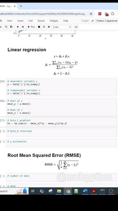 Image result for Root Mean Square D Error Python