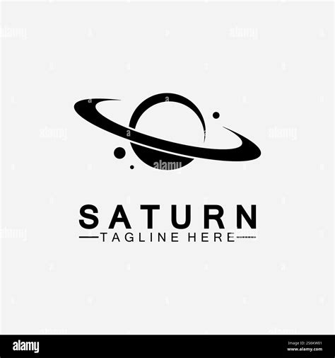 Planet Saturn logo vector illustration design. Planet logo template ...