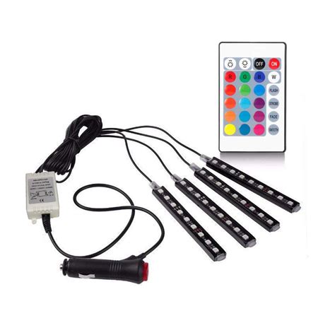 AllExtreme EX09LRC 4X 9 LED Multi-Colour RGB Car Interior Decorative ...