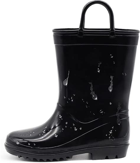 Buy EUXTERPA Boys and Girls Waterproof Kids Rain Boots Solid Color ...