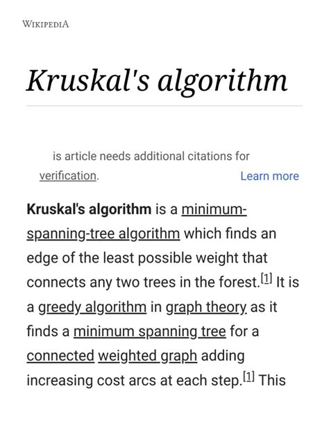 Kruskal's Algorithm Graph Theory 的图像结果