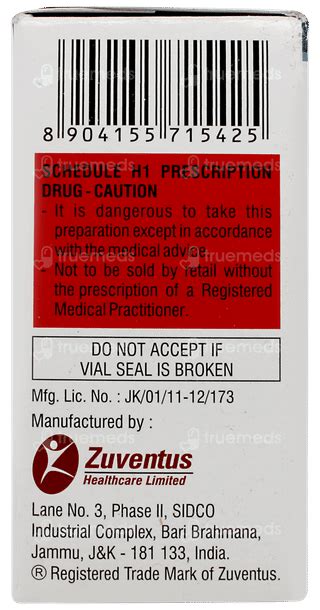 Merotec 1000 Mg Injection 1 - Uses, Side Effects, Dosage, Price | Truemeds