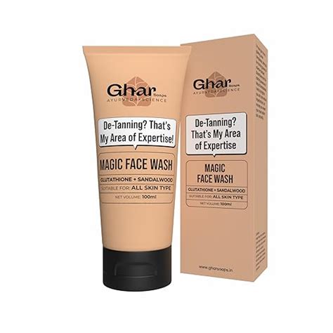 Ghar Soaps Magic De-Tan Face wash I With Sandalwood,Saffron ...