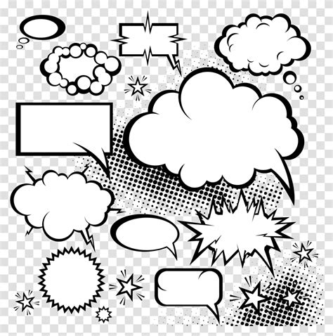 Speech Balloon Comic Book Dialogue Cloud Explosion Cloud Comics, Floral ...
