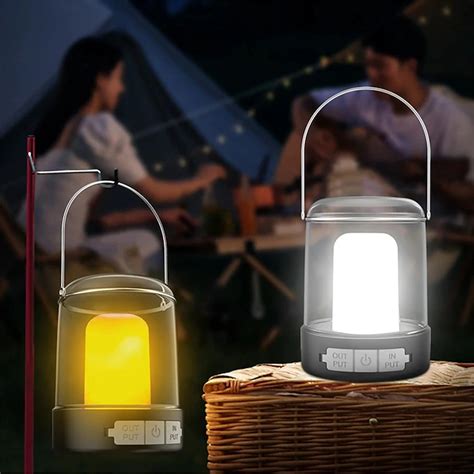 Led Camping Lantern Light Outdoor Waterproof Multi-function Retro ...