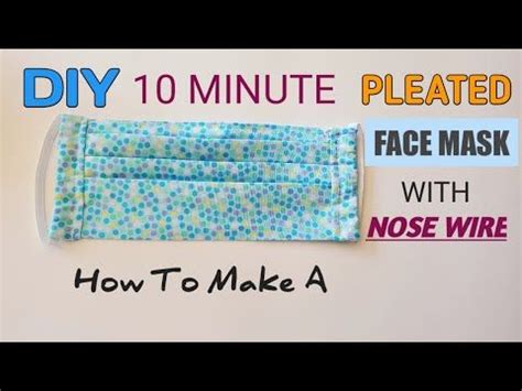 Image result for Easy 10 Minute Pleated Mask Tutorial