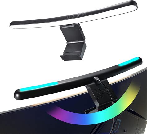 MOLOR Curved Monitor Light Bar with RGB Backlight Computer Lamp for ...