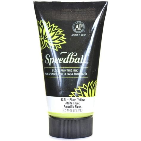 htconline.in| Speedball Water Block Ink - 37ml Fluorescent Yellow