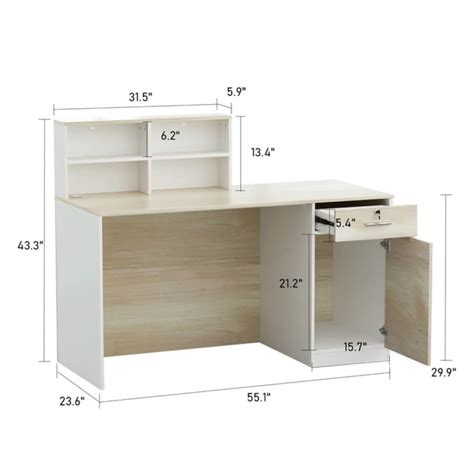 Hutch Reception Desk Model B - TEKAVO