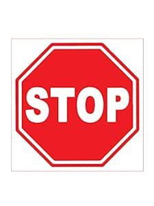 999Store office supplies sunboard STOP sticker signage sign board Red ...