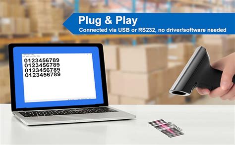 HPRT Barcode Scanner, 1D 2D QR Wireless Barcode Scanner, Handheld UPC ...