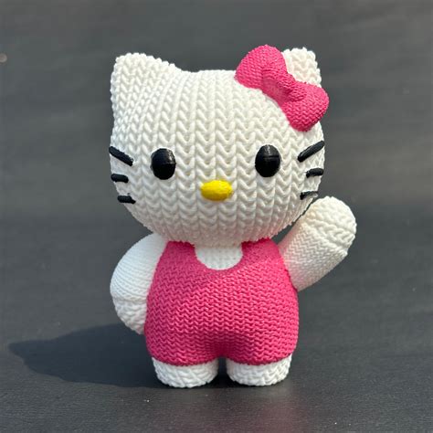 👋 Knitted Hello Kitty・ 3D File for 3D printing・Cults