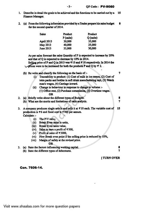 Financial Management for Marketing and Advertising 2013-2014 BMM ...