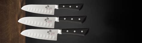 Kai Honoka Dimple Stainless Steel Santoku Knife, 1-Piece, Black ...