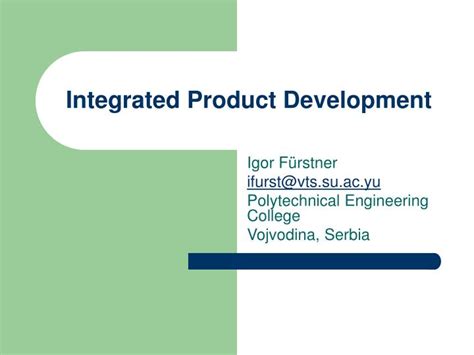 Integrated Product Development 的图像结果