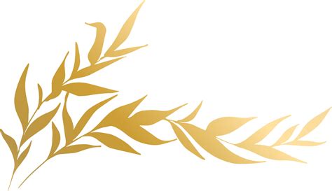 Free Gold Leaf Illustration 12414911 PNG with Transparent Background