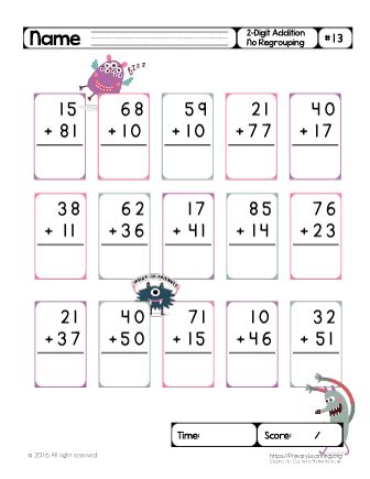 Rezultat imagine pentru Two Digit Number Adding Lesson Plan