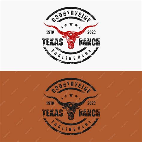 Premium Vector | Vintage texas ranch countryside logo badge